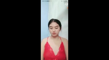 Isabella Dream Live Red Lingerie Mode Sange Telanjang Dada